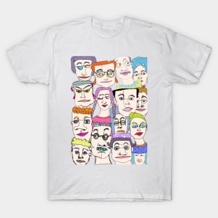 Faces cartoon T-Shirt